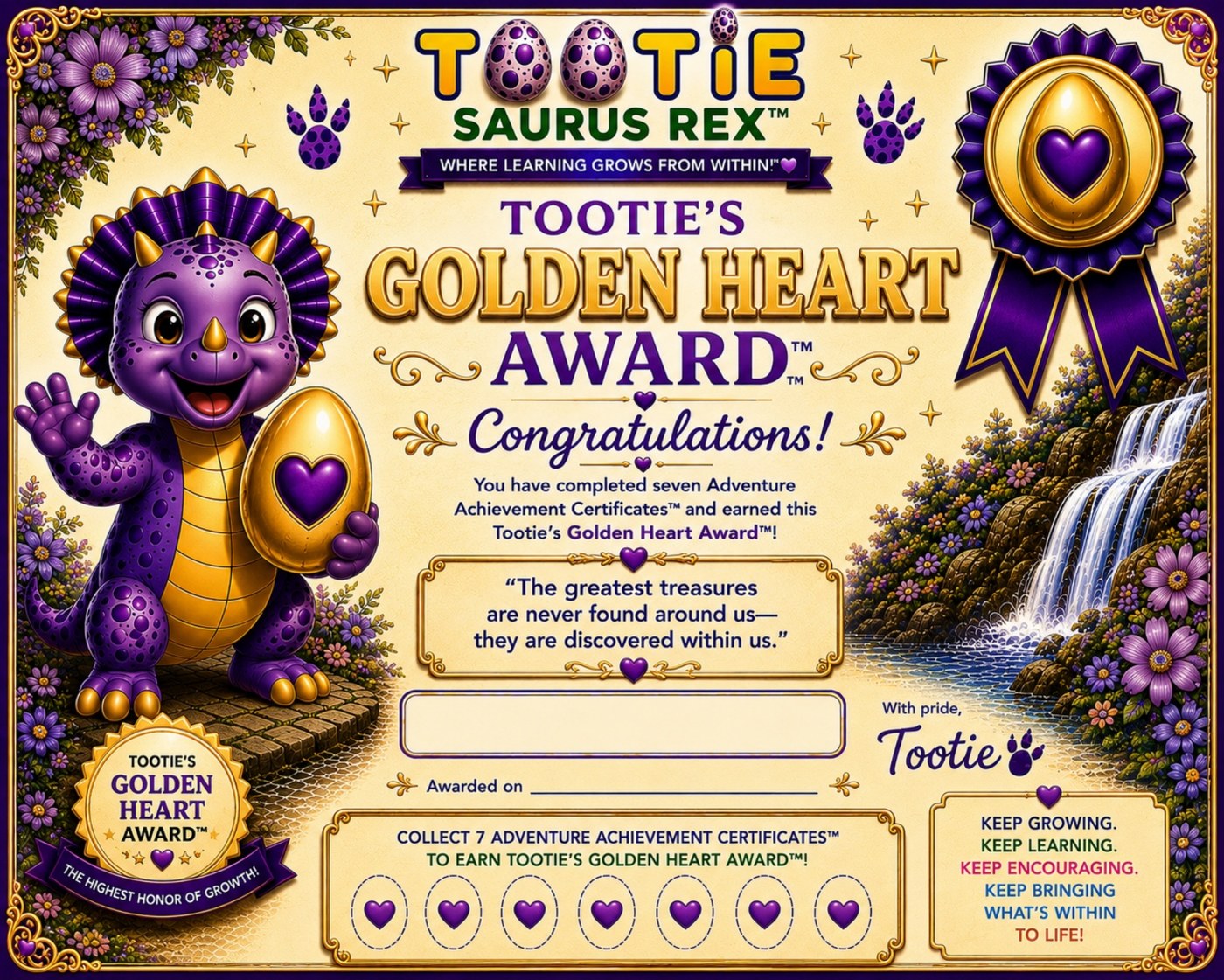 Tootie's Golden Heart Award™