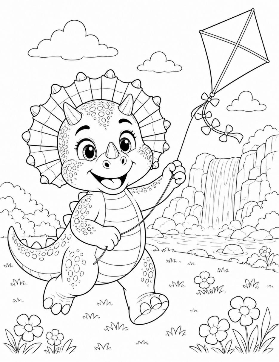 Sample page from Tootie Printable Coloring Pack
