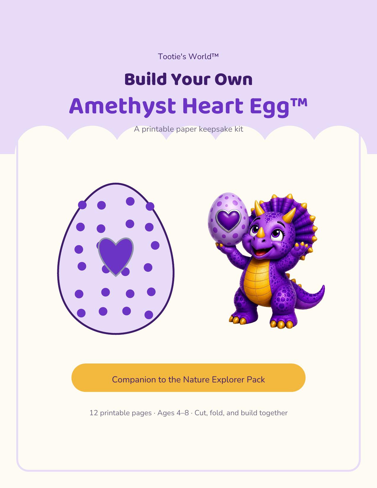 Build Your Own Amethyst Heart Egg™ Kit cover