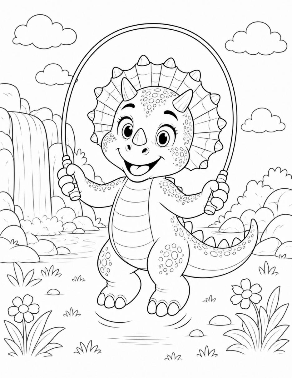 Sample page from Tootie Printable Coloring Pack