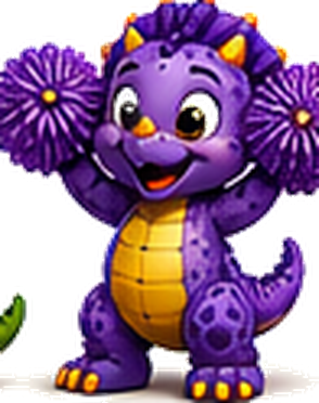 Tootie cheering happily