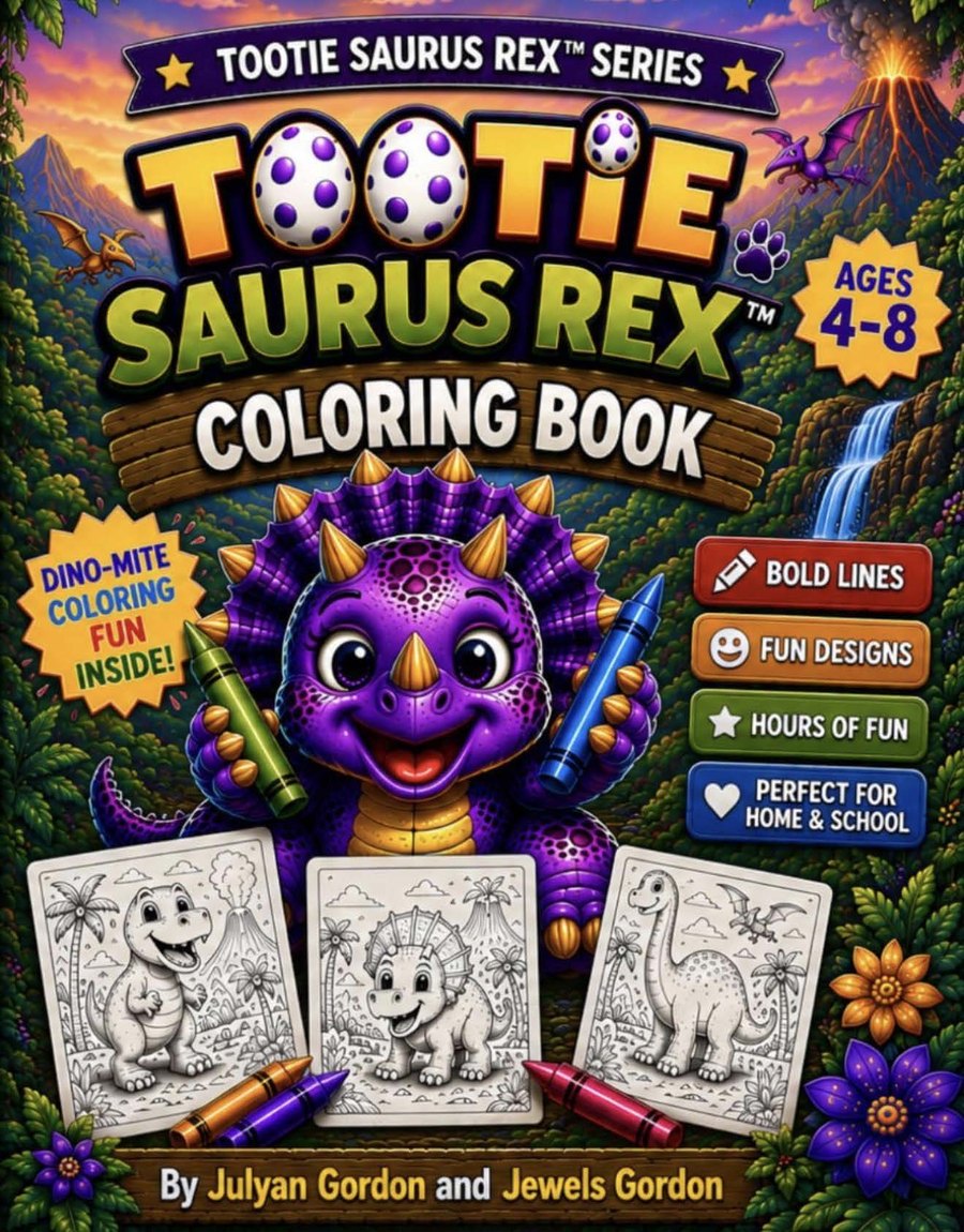 Cover of Tootie Saurus Rex™ Coloring Book